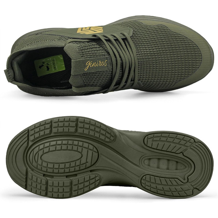 Кросівки для чоловіків: бігові, спортивні, тенісні, для занять фітнесом та прогулянок (44 EU, Зелений)