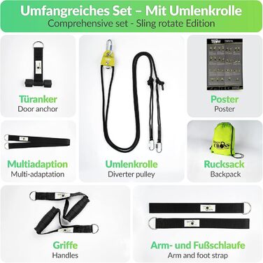 BodyCROSS Schlingentrainer Expert Edition: Набір для силових тренувань, Made in Germany