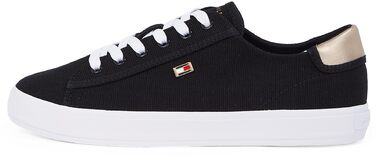 Кросівки жіночі Tommy Hilfiger Vulcanized Canvas Lace Up чорні (38 EU)