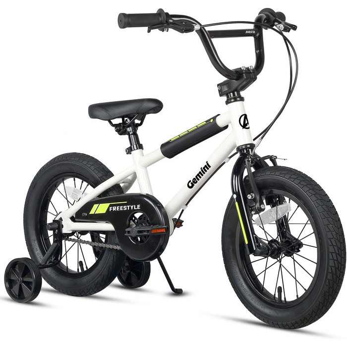 Дитячий велосипед AVASTA BMX 12/14/16 дюймів з бічними колесами та підніжкою, для хлопчиків і дівчаток 1-8 років, різнокольоровий
