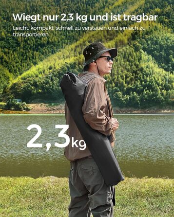 Крісла для кемпінгу SONGMICS, розкладні, 2 шт., чорні, з підлокітниками та тримачем для напоїв, міцний каркас, вантажопідйомність 120 кг