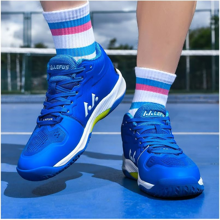 Волейбольні кросівки для чоловіків: кросівки для залу, тренувальні, легка амортизація, неслизька підошва, розміри 38-48 EU, колір блакитний