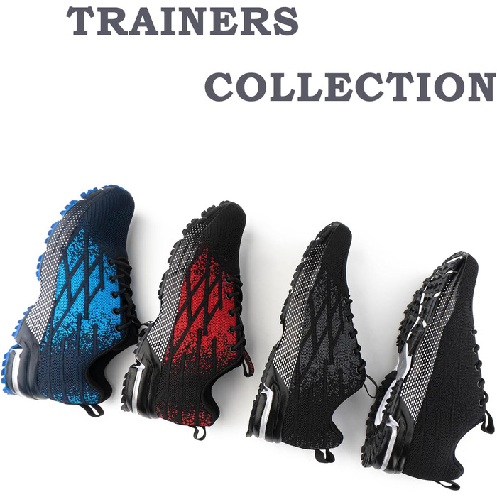 Кросівки Hitmars для чоловіків та жінок. Потужні спортивні кросівки для бігу та занять спортом. Чорний колір, розміри 36-48 EU. Модель N1