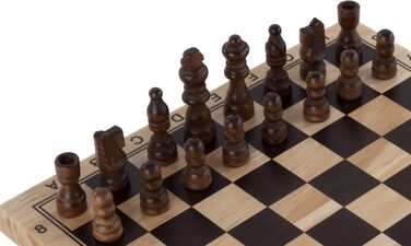 Шахи Engelhart з берези - Класична настільна гра для 2 гравців - 32 фігури, король 77 мм - для початківців, від 6 років