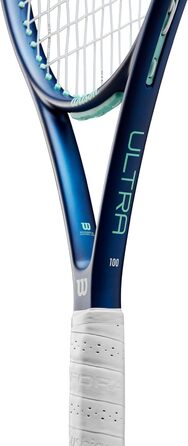 Тенісна ракетка Wilson Ultra Power 100 для дорослих, синьо-бірюзова, розмір ручки 4-1/4 (2), унісекс