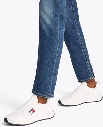 Футболка Tommy Jeans Runner Knitted Em0em01555 (40 EU, Білий/Бежевий)
