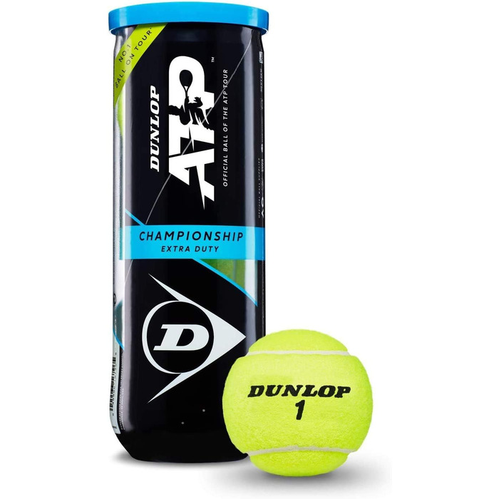 Тенісні м'ячі Dunlop ATP Championship V21, 12 шт. у банці