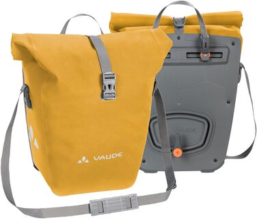 Велосипедні сумки VAUDE Aqua Back Deluxe 2x24л, водонепроникні, жовті, на задній багажник, Німеччина