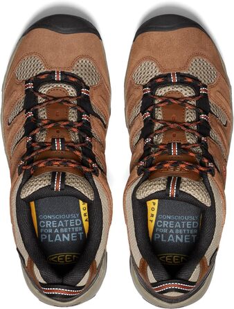 Чоловічі водонепроникні трекінгові черевики KEEN Headout Low Height - Bison Fossil Orange, 45 EU