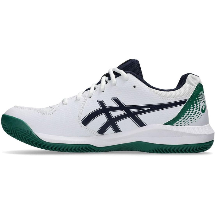 Тенісні кросівки ASICS Dedicate 8 Clay Mann Blau Weiß (39 EU, White Midnight)