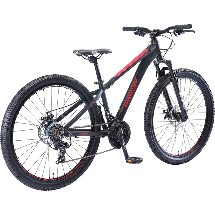 Гірський велосипед BIKESTAR Hardtail алюмінієвий, 21 швидкість Shimano, дискові гальма, 27.5