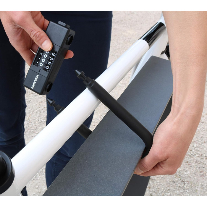 Замбік на колісницю KOHLBURG Bügelschloss з цифровим кодом - надійний замок 11 мм для велосипеда, електровелосипеда та шосе