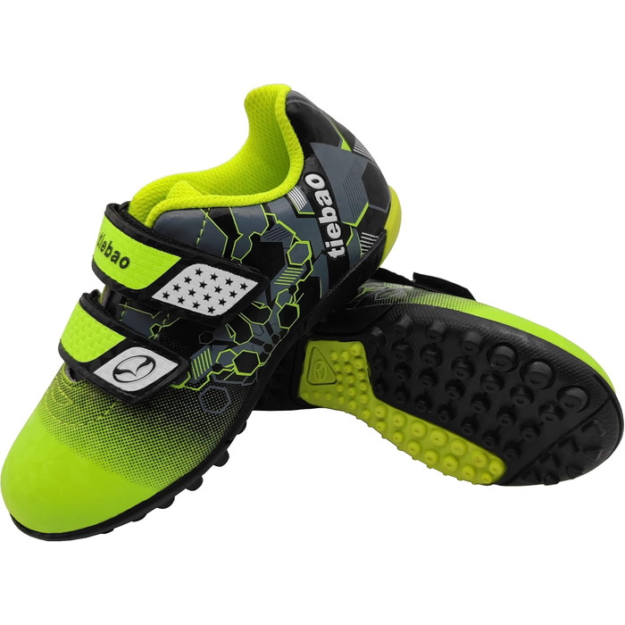 Дитячі футбольні бутси для гри на твердих ґрунтових покриттях, розмір 25-37, зелені