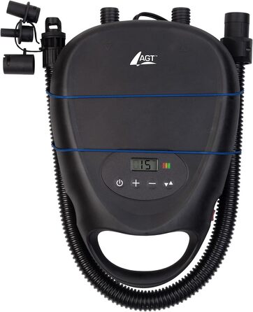 Електрична акумуляторна повітряна помпа для SUP-дошок AGT, 70 л/хв, 12 В, 1,38 бар/20 psi