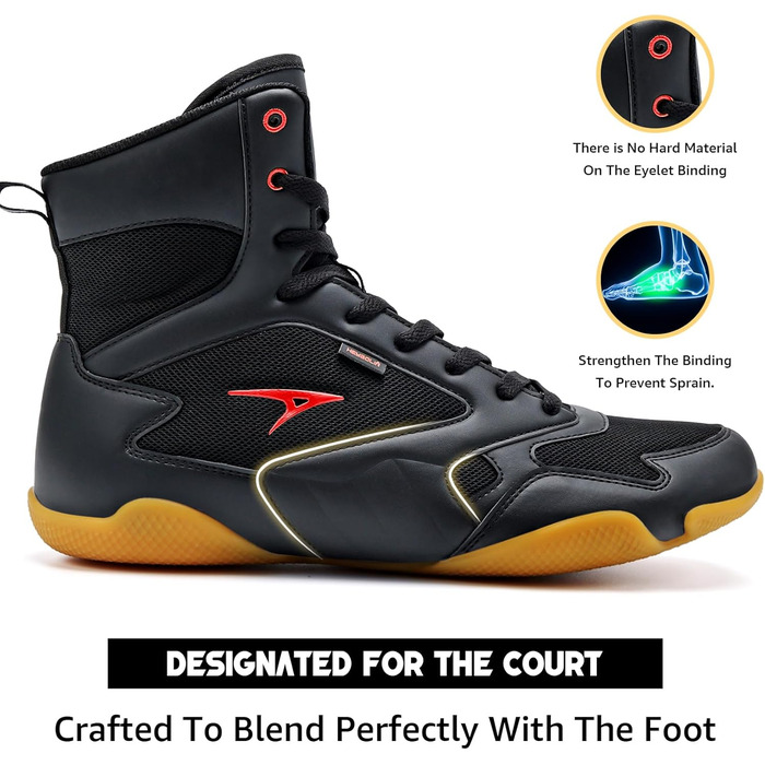 Чоловічі шкарпетки-взуття ASHION для хайкінгу та трейлраннінгу, зимові, водонепроникні, чорно-червоні (42.5 EU)