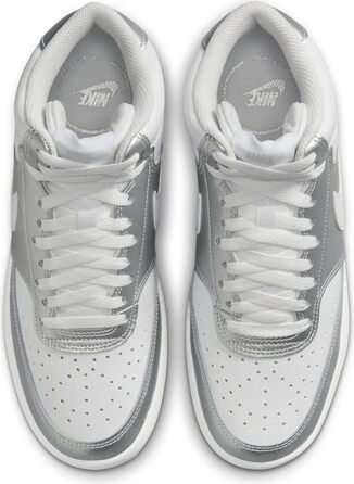 Кросівки Nike Court Vision Mid для чоловіків, білий/металевий срібло, 41 EU