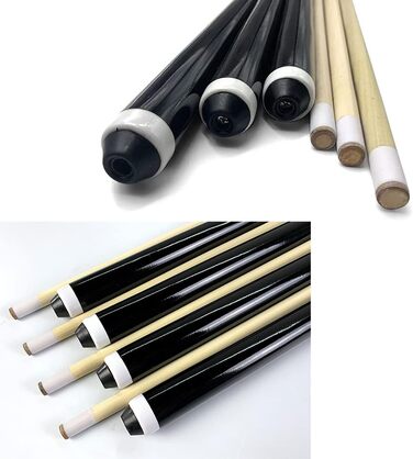 Більярдні киї з твердого дерева, для дітей, підлітків та дорослих, 58 дюймів, набір 2 шт.