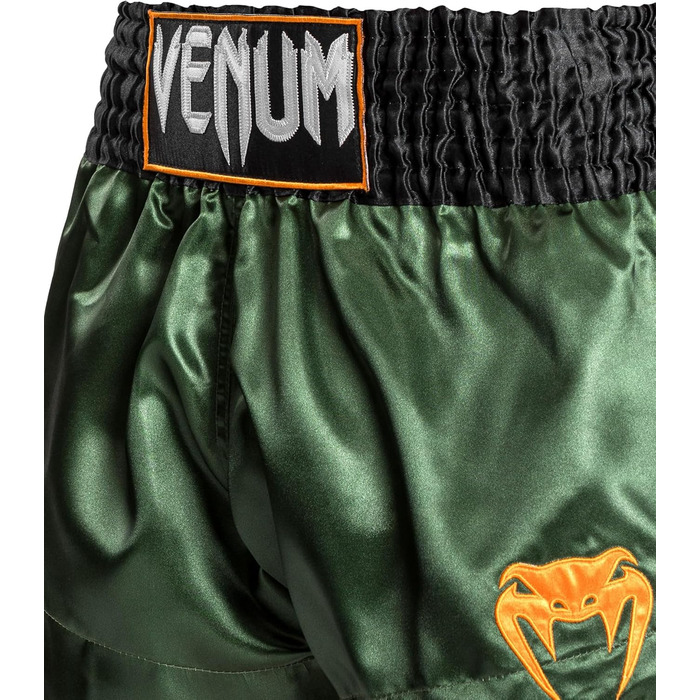 Шорти для тайського боксу Venum Classic Muay Thai (Зелений/Чорний/Золотий, M Slim)