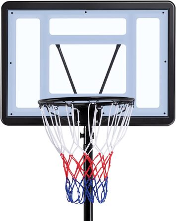 Стійка для баскетболу Yaheetech з роликами, регульована висота, для вулиці