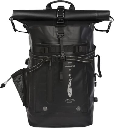 Водонепроникний рюкзак 35L для каякінгу, рафтингу та пляжу (Чорний)