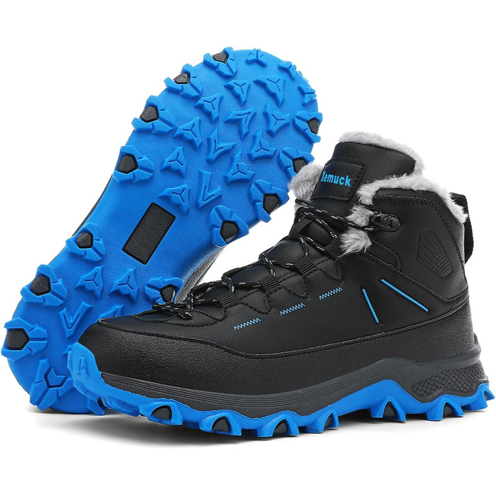 Дитячі трекінгові черевики Kinder: зручні черевики для хайкінгу та активного відпочинку, чотири пори року, розмір EU 30-39, кольори: коричнево-зелений, чорний