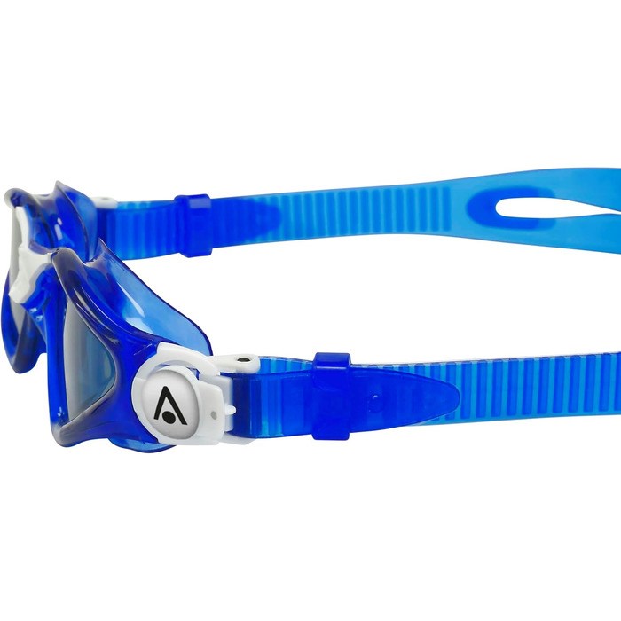 Дитячі окуляри для плавання Aquasphere Kayenne JR з УФ-захистом, силіконовим ущільненням, антифогом та захистом від протікань, для хлопчиків і дівчат від 6 років, синьо-білі, універсальний розмір
