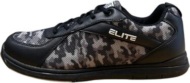 Чоловічі боулінг-шоу ELITE Pinnacle – легкі, зручні, з універсальними підошвами, сірі, камуфляж, 48 EU (44 EU, сірий камуфляж)