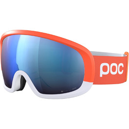 Гірськолижна маска POC Fovea Mid Clarity Comp+ для змагань, флуоресцентно-помаранчева/синя лінза Spektris Blue