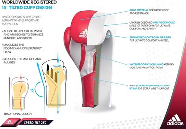 Боксерські рукавички Adidas Speed Tilt 250 з інноваційною технологією TILT, для тренувань та змагань