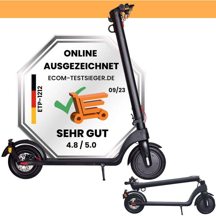 Електросамокат Scoot One E7 з ABE, знімний літієвий акумулятор, 20 км/год, 20 км, чорний