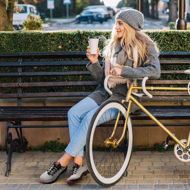 Жіночі трекінгові черевики NORTIV 8 з швидкою шнурівкою - легкі туристичні черевики для кемпінгу та відпочинку (37 EU, сірий, рожевий)