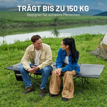 Килимок для кемпінгу Timber Ridge 193x71 см, сірий. Розкладний, для відпочинку, риболовлі, туризму, у намет, в сад та будинок. Макс. вага 150 кг.