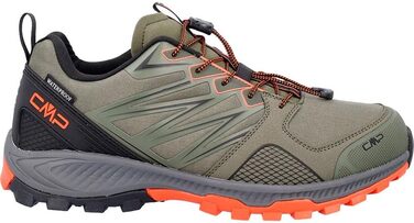 Чоловічі трекінгові кросівки CMP Atik WP для трейлраннінгу (44 EU, Оливково-помаранчевий)