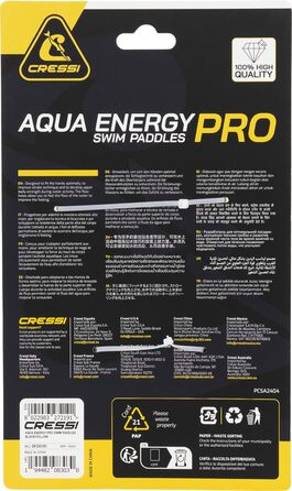 Падли для плавання Cressi Aqua Energy - унісекс, для розвитку сили верхньої частини тіла, Energy Pro