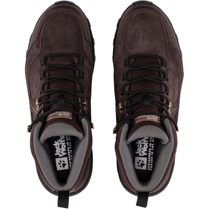 Чоловічі трекінгові черевики Jack Wolfskin Sunset Hike Texapore Mid (44 EU, Dark Oak)