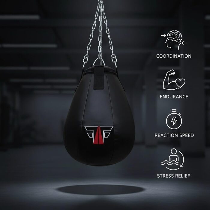 Професійна боксерська груша FOX-FIGHT для тренувань, спарингу, кікбоксингу, ММА та боротьби