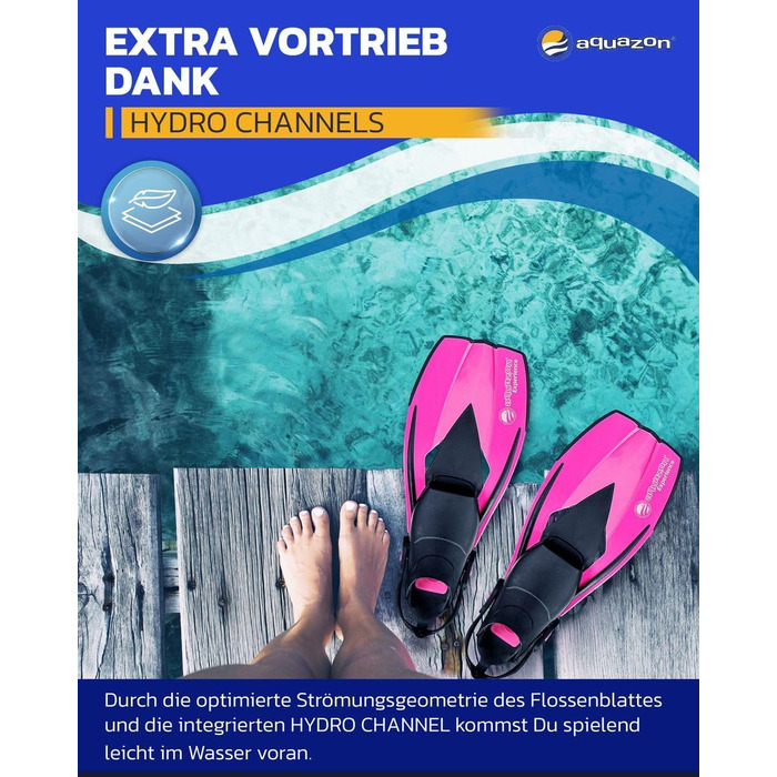 Регульовані ласти Flossen Experience для плавання та снорклінгу, дитячі та дорослі, для підводного плавання та купання