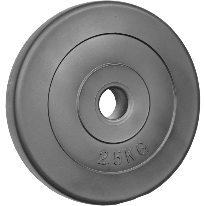 Диски для штанги POWER-XTREME 30/31 мм, пластик, пісок-бетон, 0,5–15 кг