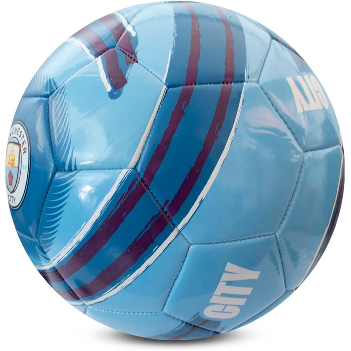 М'яч для футболу Hy-Pro Cyclone | Офіційно ліцензований Манчестер Сіті | Розмір 5 | Тренувальний, ігровий, колекційний | Для дітей та дорослих
