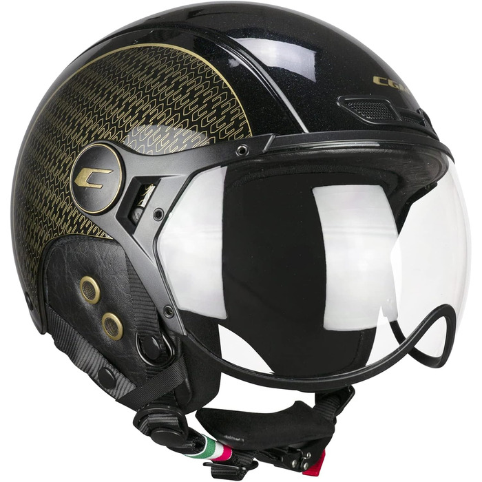 Шолом гірськолижний CGM EBI Unisex, чорний з перламутровим ефектом золото, розмір M (57-58 см)