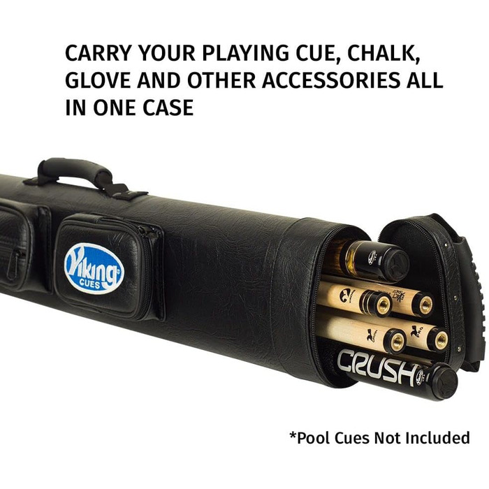 Чохол для бильярдних київ Viking з плечовим ременем, з вініловим корпусом та фетровою підкладкою