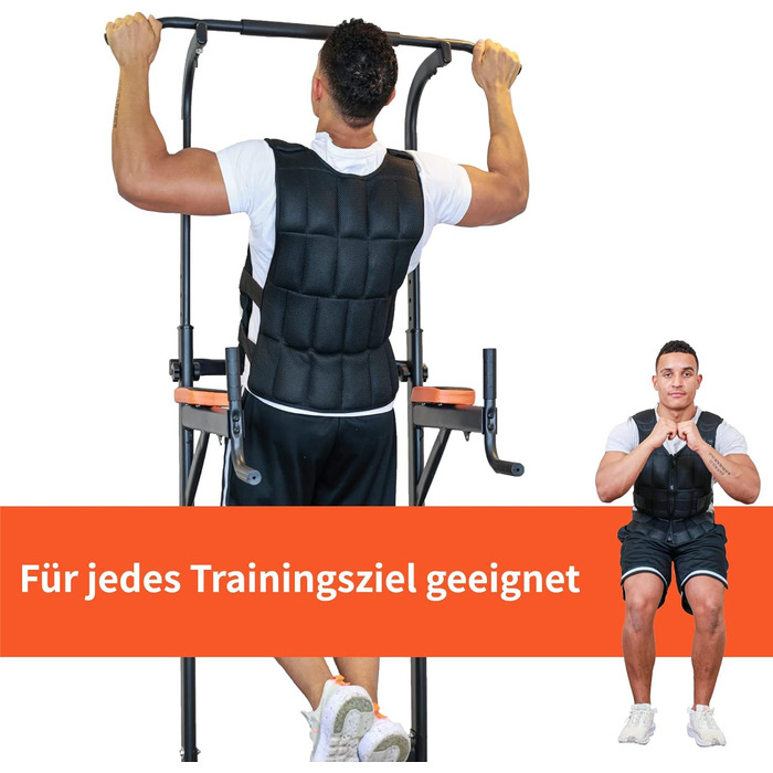 Універсальна вага-нагрузка DH FitLife 20 кг для фітнесу та силових тренувань – жилет обтяжувач для бігу, чоловіків та жінок
