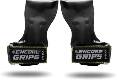 Лямки для силових тренувань та бодібілдингу Grip Pads з технологією обмотки та підтримкою долоні, колір зелений камуфляж (розмір L)