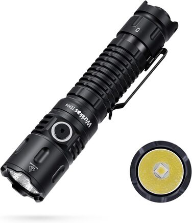 Тактичний ліхтарик Wurkkos TD04 3000 Люмен: LED, перезарядна, 8 режимів, IP68, водонепроникний, для активностей на відкритому повітрі та в приміщенні