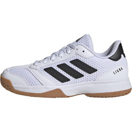 Дитячі кросівки Adidas Ligra 8 для залу (35 EU) - Білий, Чорний