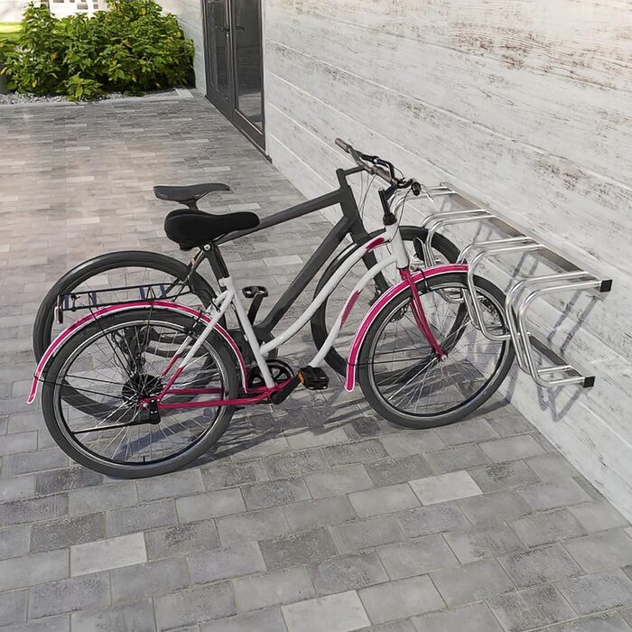 Підставка для велосипедів HENGMEI на 2 велосипеда, сталева, для шин 30-65 мм, монтаж на підлогу або стіну