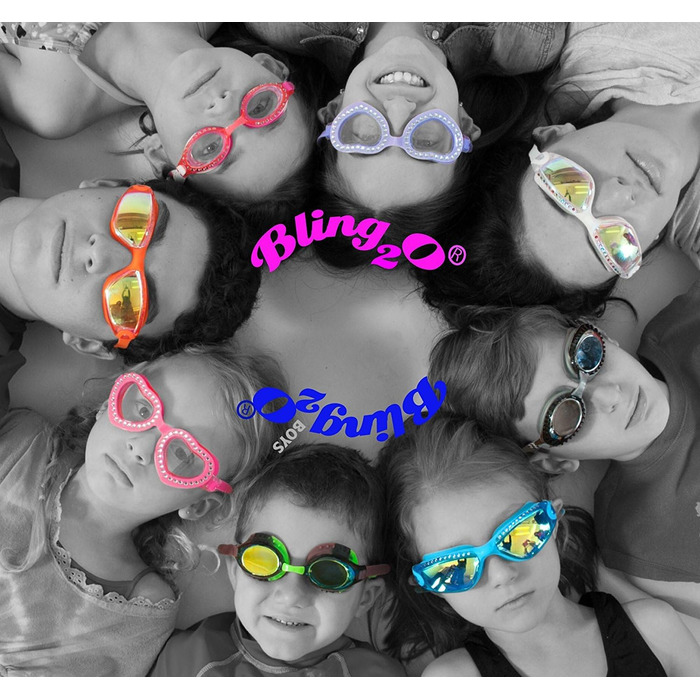 Дитячі плавальні окуляри Bling2o для хлопчиків, сірі, з доісторичним малюнком