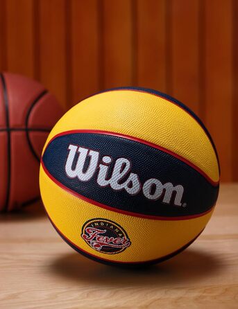 Баскетбольний м'яч Wilson WNBA Team Tribute Indiana Fever, офіційний жіночий, розмір 6 (72 см)