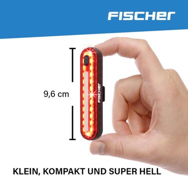 Фариса LED акумуляторний задній ліхтар для велосипеда, велосипедна підсвітка, акумуляторний, IPX4, чорний, з гальмоіндикатором