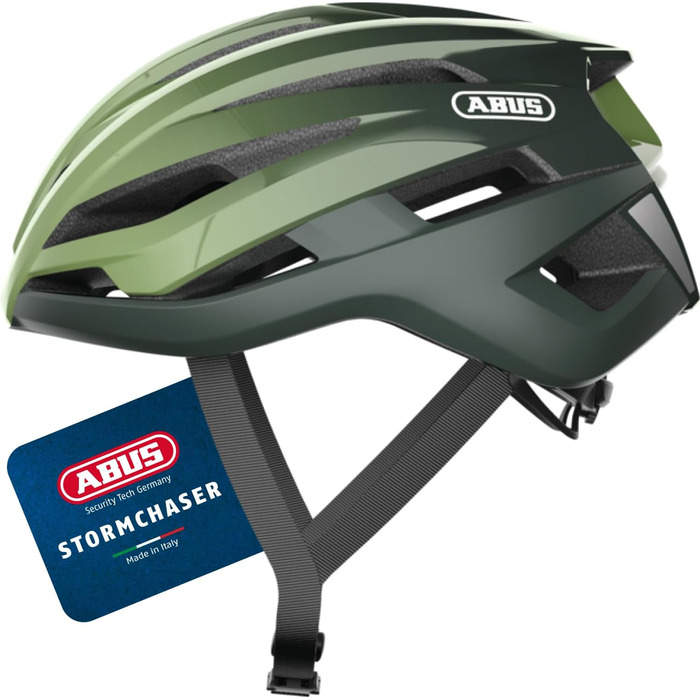 ABUS StormChaser шолом для шосе, зелений (опаловий), L (59-61 см) - для професійного велоспорту, чоловічий/жіночий